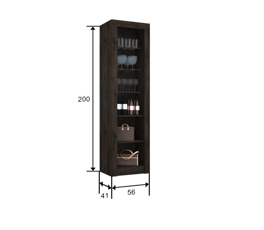 FÁRAÓ "F8" VITRINES ÁLLÓSZEKRÉNY - Image 2