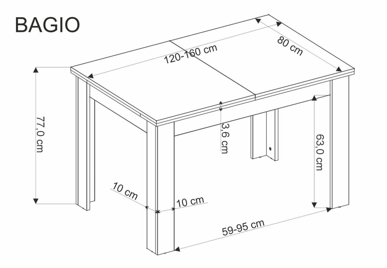 BAGIO 4 SZEMÉLYES ÉTKEZŐ GARNITÚRA - Image 3